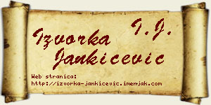 Izvorka Jankićević vizit kartica